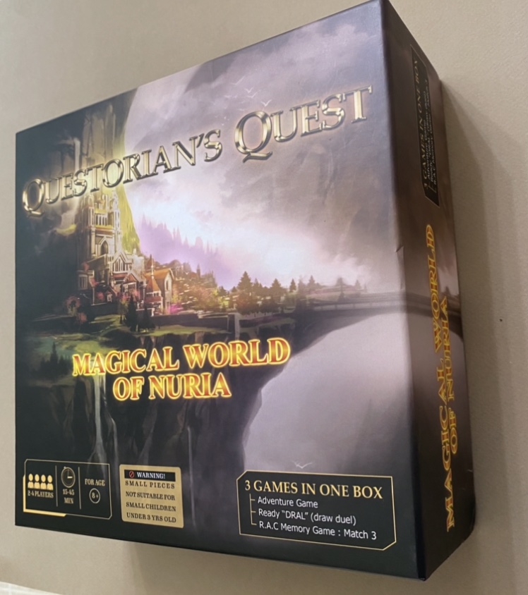 Right Profile Questorians Quest Board Game Box