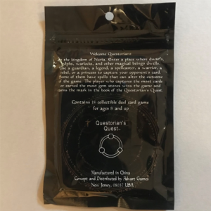 Image of the back packaging with welcome text.